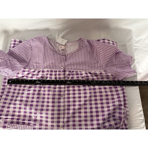 NWT Casual Nights Plus Size 2XL Mumu House Dress Night Gown Snap Buttons NEW - Picture 7 of 7